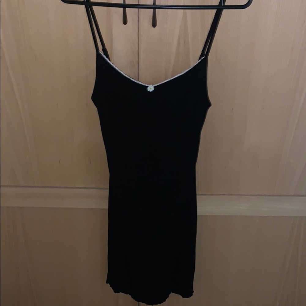 Black mini dress